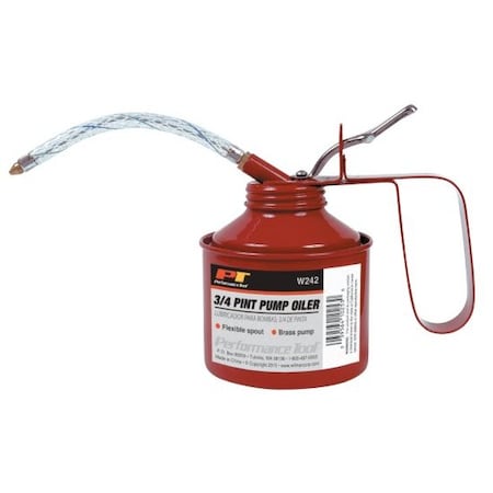 Performance Tool 3/4 Pint Pump Oiler, W242 W242